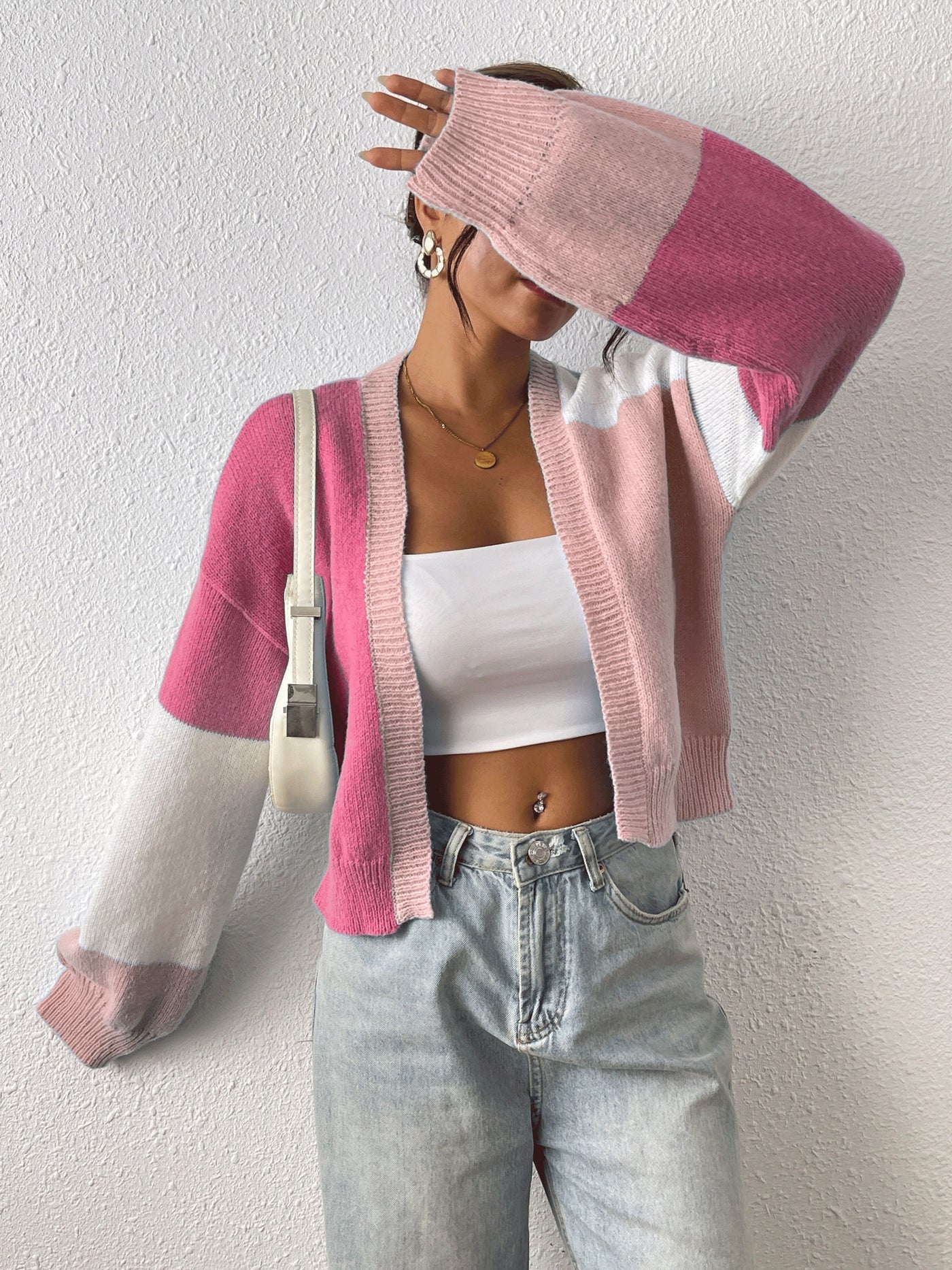 Alina | Farbblock-Cardigan