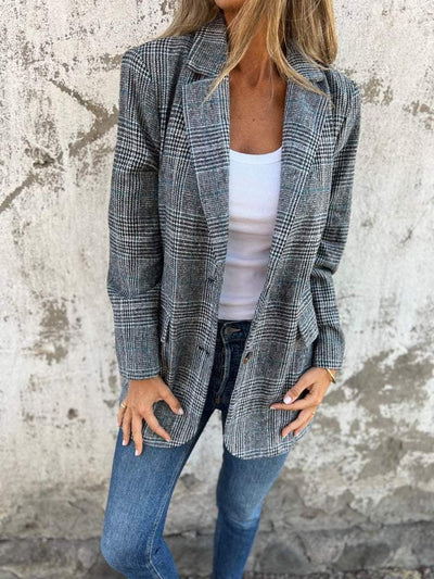 Violet | Stilvolle Karo-blazer für Damen