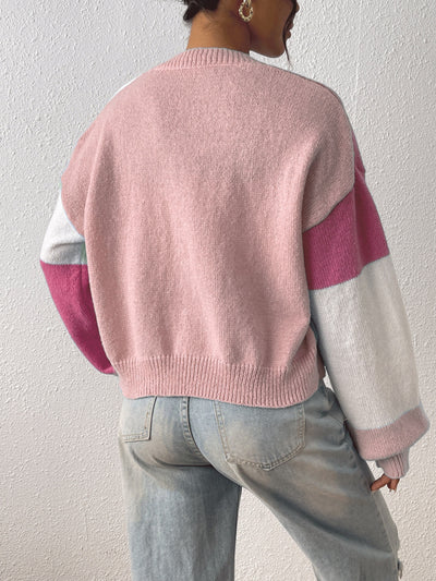 Alina | Farbblock-Cardigan