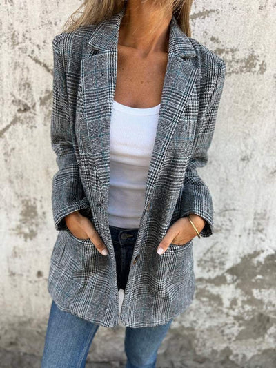 Violet | Stilvolle Karo-blazer für Damen