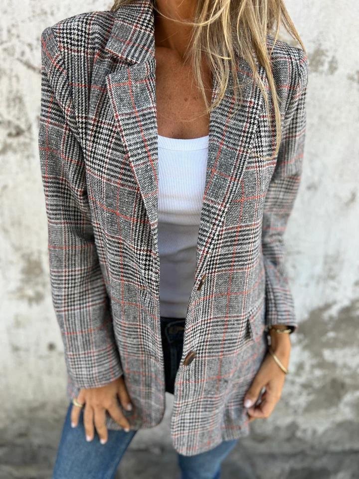 Violet | Stilvolle Karo-blazer für Damen