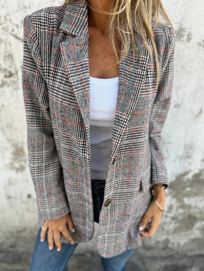 Violet | Stilvolle Karo-blazer für Damen