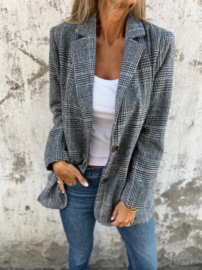 Violet | Stilvolle Karo-blazer für Damen