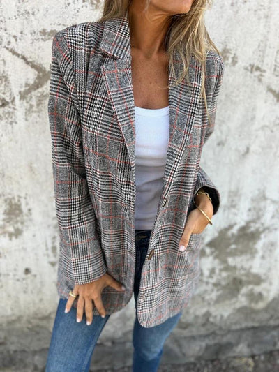 Violet | Stilvolle Karo-blazer für Damen